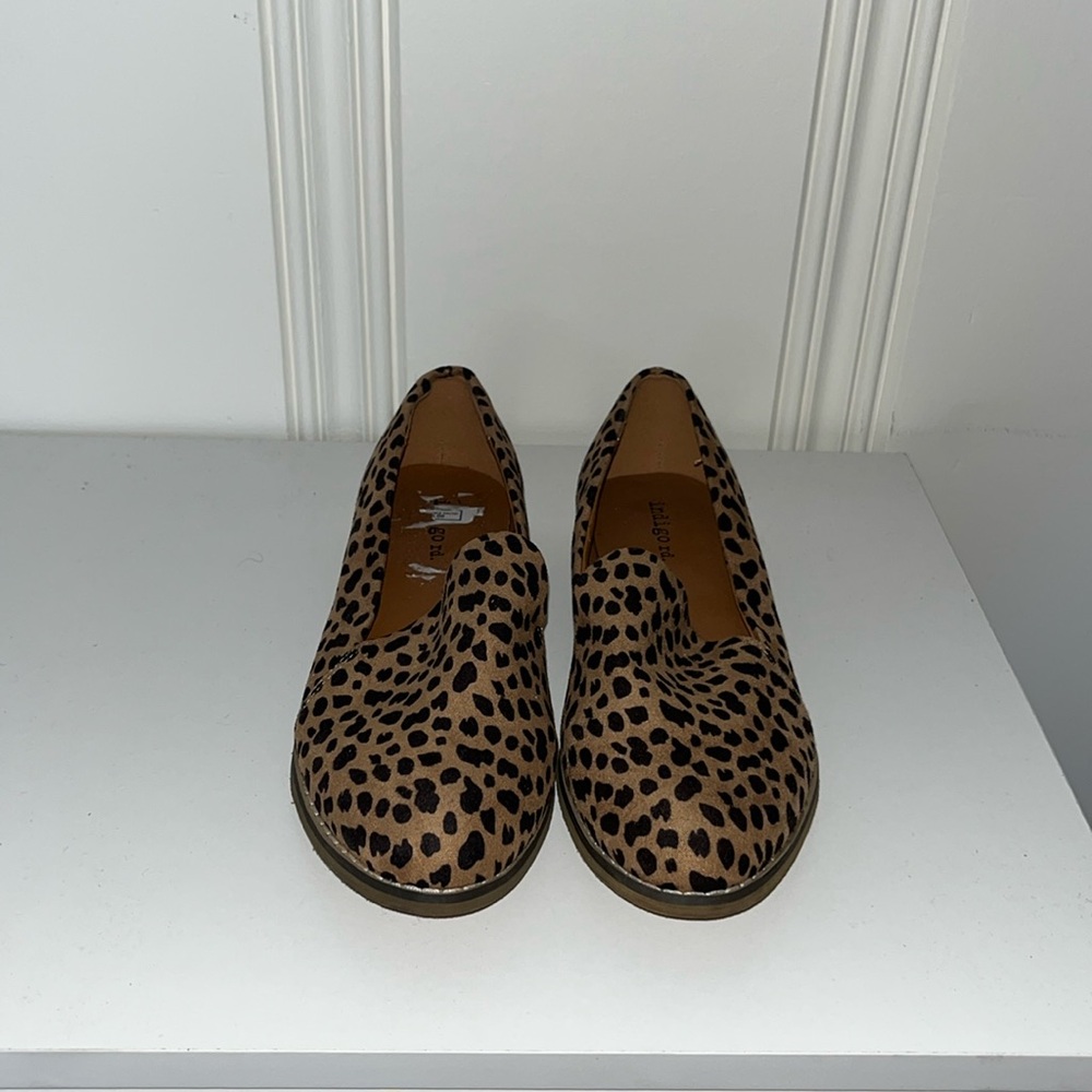 Leopard loafers